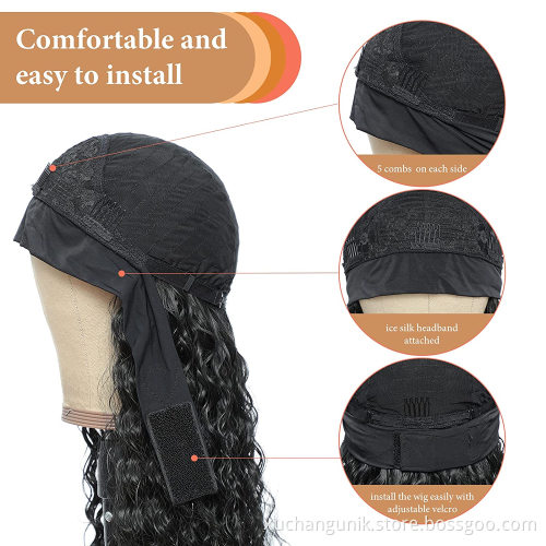 Wholesale Headband Wig Human Hair For Black Women,Cheap Headband Kinky Ponytail Human Hair Wig, Remy Human Hair Headband Wig